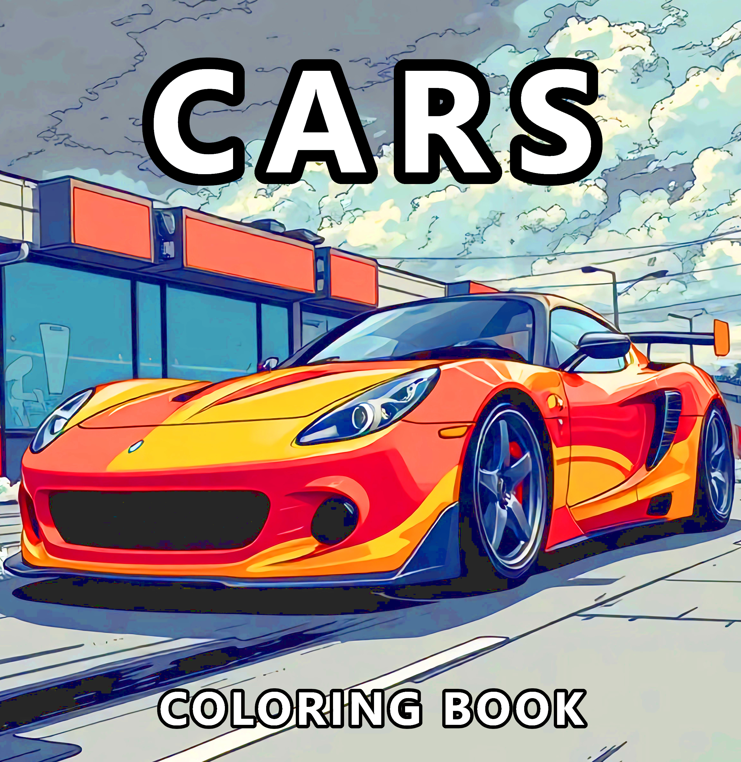 Car coloring book
